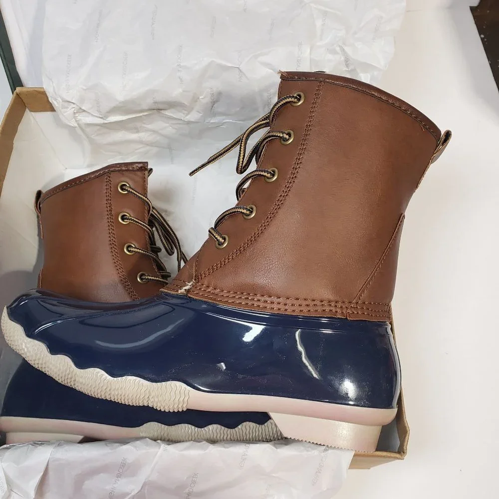 New HIGHLAND‎ CREEK GIRLS ALEX RAIN BOOT - BROWN Size 5